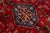 Textile Exquisite Vintage Persian Red Shiraz Hand-Knotted Wool Rug Featuring Timeless Medallion Design For Sale - Image 7 of 10