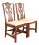 Henredon Georgian Carved Mahogany Side Chairs or Dining Chairs, Pair For Sale