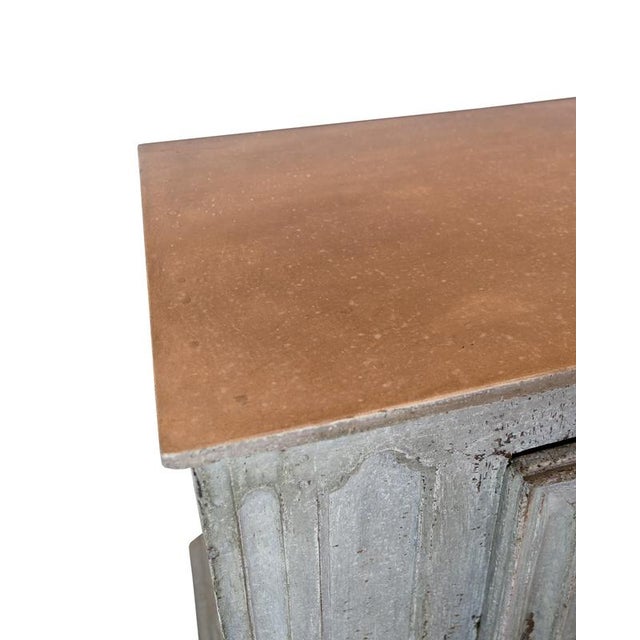 Food Cabinet Painted in Grey, 1720s For Sale - Image 6 of 9