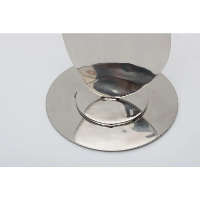 Abstract Abstract Sculpture 1970s Jack Schuyler Polished Steel For Sale - Image 3 of 13