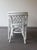 Table and Chairs in White Rattan, Set of 3 For Sale - Image 6 of 10