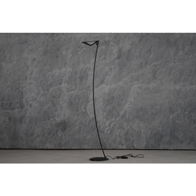 Vintage Black Floor Lamp from Relco, Italy, 1970s For Sale - Image 3 of 5