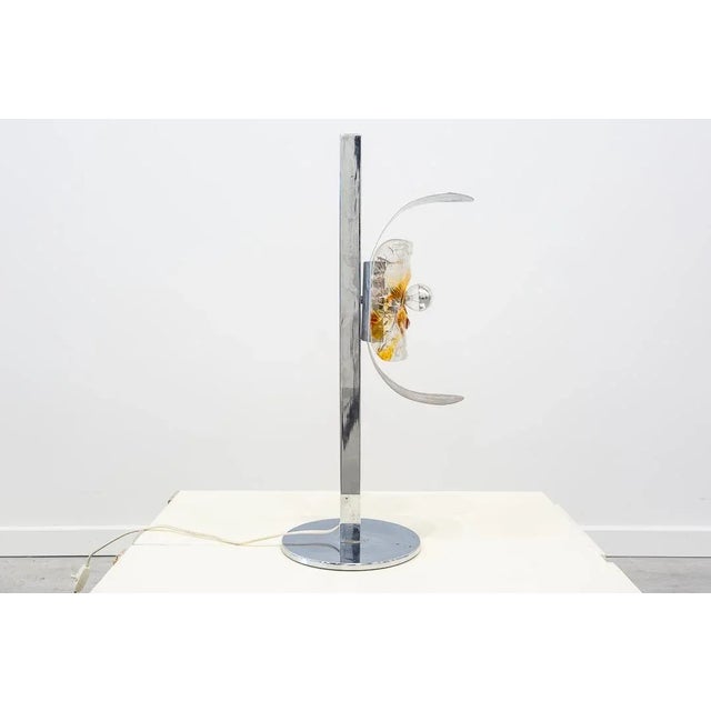 Metal Table Lamp in Murano Glass, 1970s For Sale - Image 7 of 8