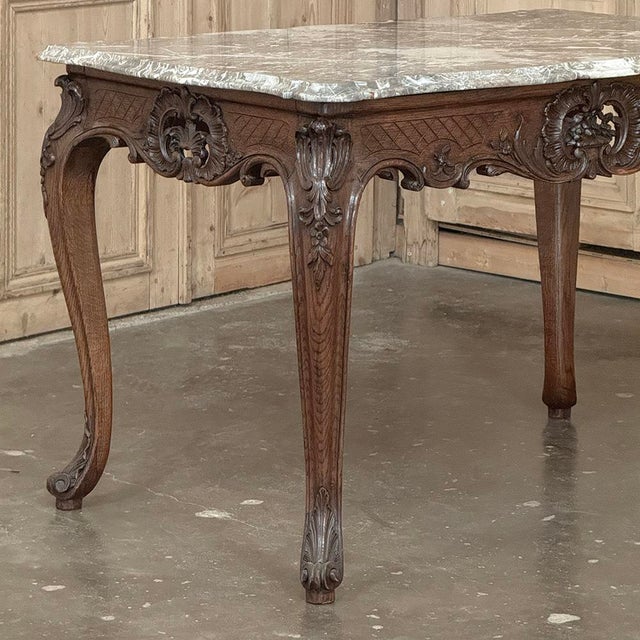 19th Century Régence Marble-Top Center Table From Liege For Sale In Dallas - Image 6 of 18