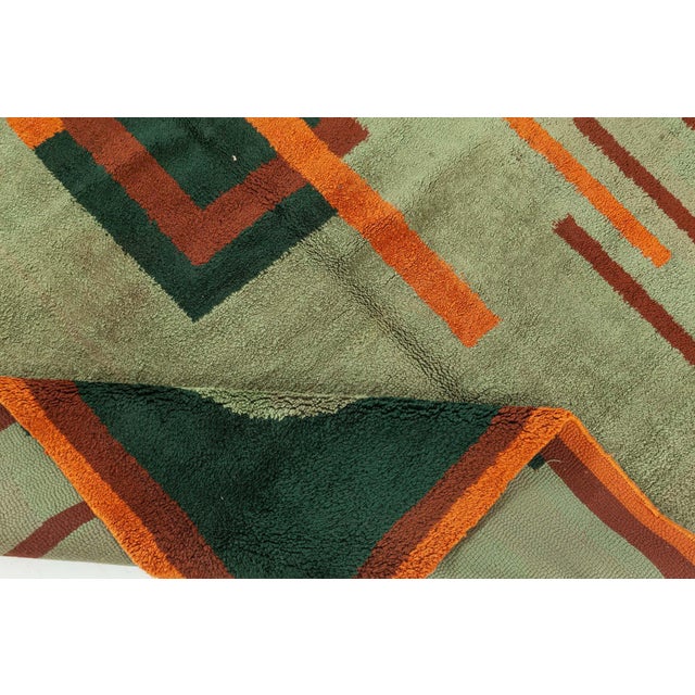 Mid 20th Century Doris Leslie Blau Vintage French Art Deco Rug For Sale - Image 5 of 8