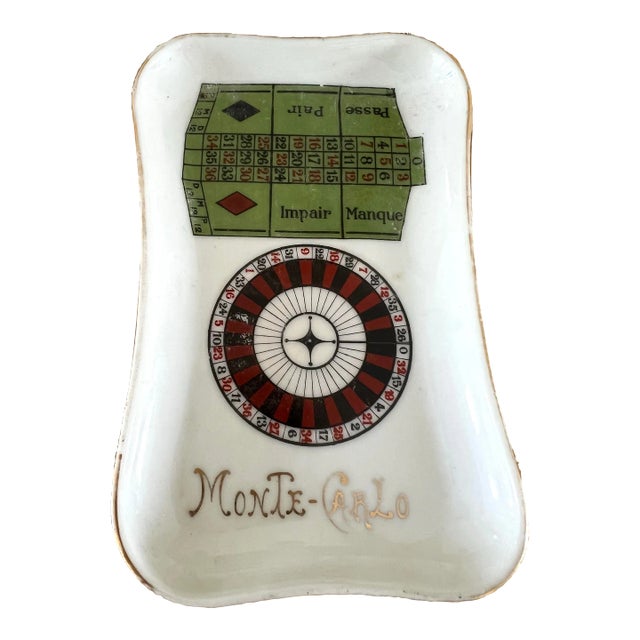 Vintage Limoges Monte Carlo Roulette Catchall For Sale