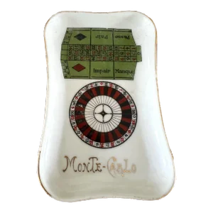 Vintage Limoges Monte Carlo Roulette Catchall