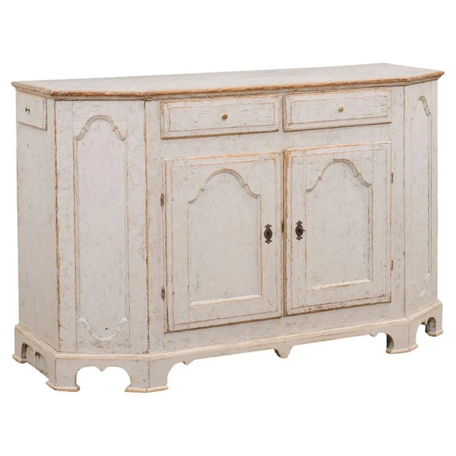 Swedish Rococo Period 18th Century Buffet from Värmland with Canted Side Posts For Sale - Image 13 of 13