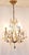 Mid-Century Modern Mid-Century Italian 4-Light Chandelier with Colored Glass Hangings, 1950s For Sale - Image 3 of 8