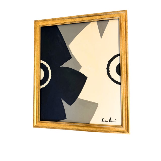 Mid-Century Modern Contemporary Abstract Flowers. Expressionist Painting by Bryan Boomershine Framed For Sale - Image 3 of 7