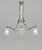 Hettier & Vincent A wonderful French art deco chandelier by Hettier & Vincent in nickel plated bronze made around 1930....