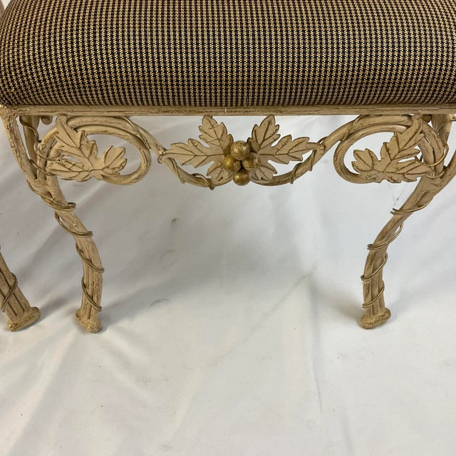 Vintage Drexel Maple and Wrought Iron Dining Table & Chairs - 5 PCS Set For Sale - Image 9 of 18