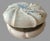 Glass Antique Victorian Wavecrest Style Floral Decorated Art Glass Dresser Box For Sale - Image 7 of 12