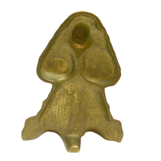 Traditional Vintage Virginia Metalcrafters Solid Cast "Dream Boy" Cocker Spaniel Doorstop – Dated 1949 For Sale - Image 3 of 7