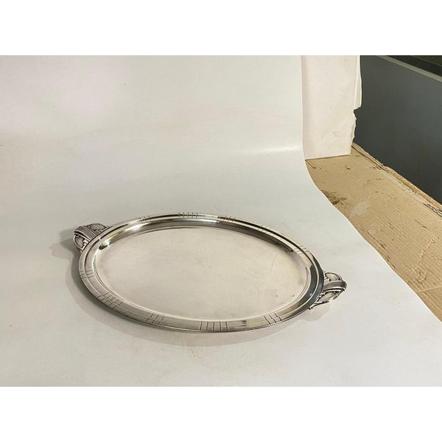 Art Deco Tay in Silver-Plated Metal, France, 1940s For Sale - Image 14 of 15