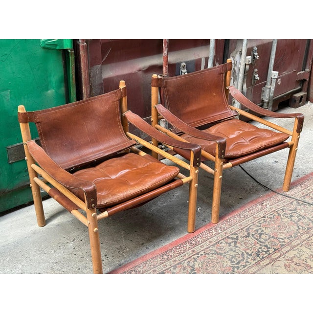 Arne Norell Vintage Scirocco Safari Chairs by Arne Norell, 1960s, Set of 2 For Sale - Image 4 of 12