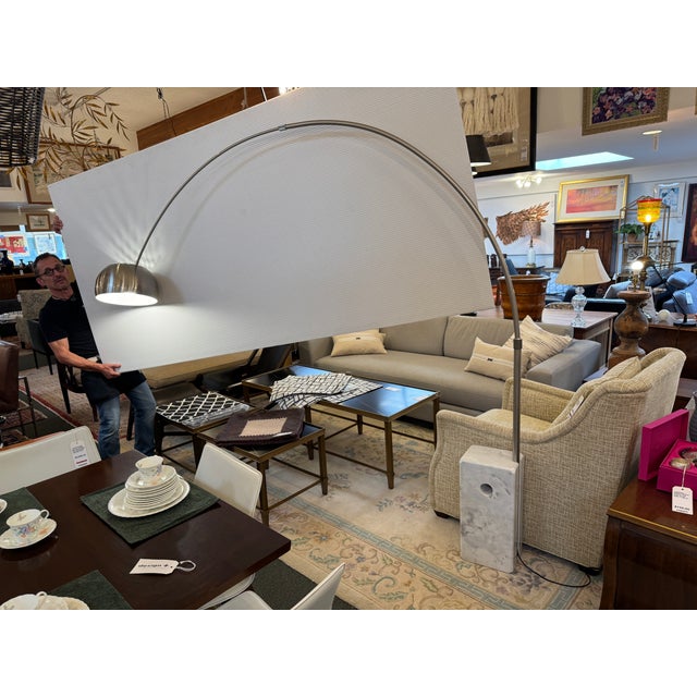 Mid Century Modern Arching Floor Lamp For Sale - Image 11 of 17