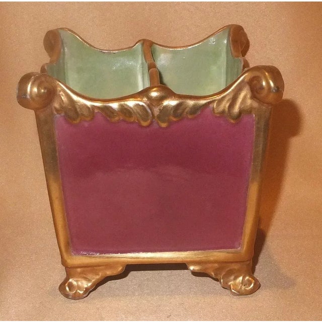 1820 English Regency Mason's Ironstone Desk Letter Box Rack For Sale - Image 4 of 10