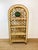 Vintage 1970s Rattan Shelf 4 shelves arched top 3 top shelves are removable made of a woven rattan/wicker like material...