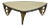 Contemporary Postmodern Faux Marble Top Sculptural Triangular Coffee Table For Sale