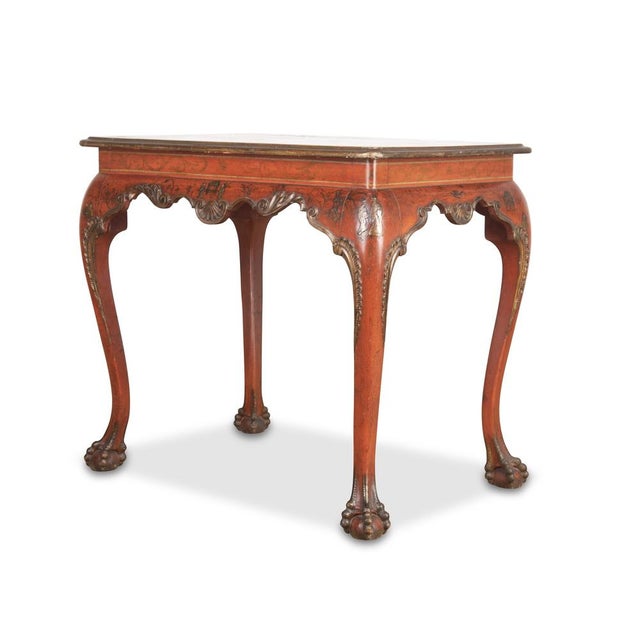 Antique Red Lacquered Centre Table, 1830 For Sale - Image 13 of 18