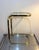 Milo Baughman Milo Baughman Style Brass & Glass Side Table For Sale - Image 4 of 4