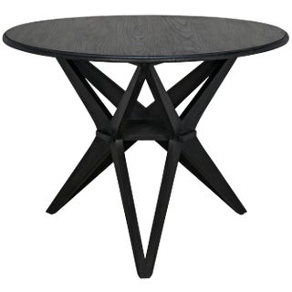 NOIR Victor Dining Table, Charcoal Black
