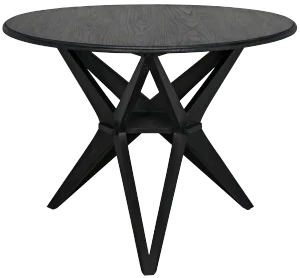 NOIR Victor Dining Table, Charcoal Black