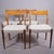 Kontiki Chairs in Walnut and Wool and Cotton Upholstery by Yngve Ekström for Troeds, Sweden, 1950s, Set of 5, in Restored...