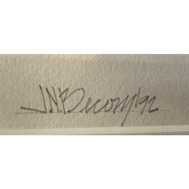 Jeffrey Becon "Green Chair With Hibiscus", Signed + Numbered 18/25 For Sale - Image 12 of 12