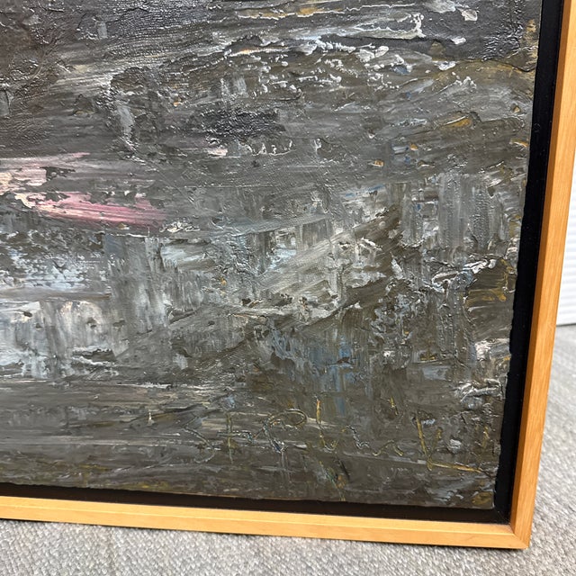 Piotr Strelnik Figurative Sunkissed Blue Landscape Painting, Signed For Sale - Image 12 of 12