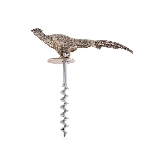 20th Century Silver Corkscrew in the Shape of Pheasant, England, 1991 For Sale - Image 15 of 15