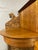 Traditional Antique Edwardian Golden Oak China or Curio Cabinet With Curved Original Glass For Sale - Image 3 of 10