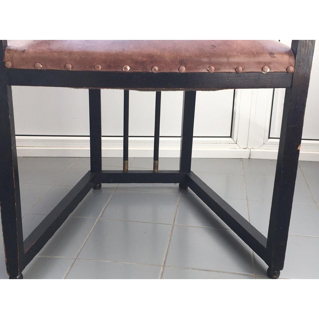 Armchair attributed to Josef Hoffmann for Wiener Werkstätte, Early 20th Century For Sale - Image 6 of 12