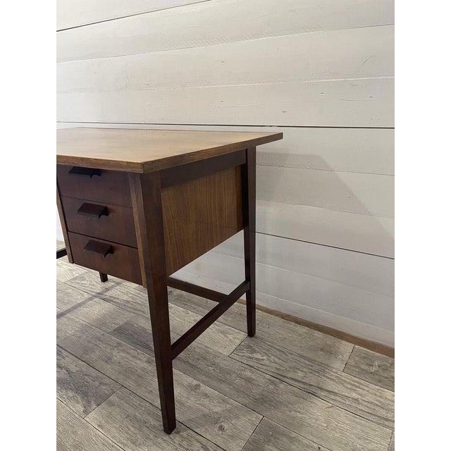 Vintage Writing Desk in Wood, 1950s For Sale - Image 4 of 8