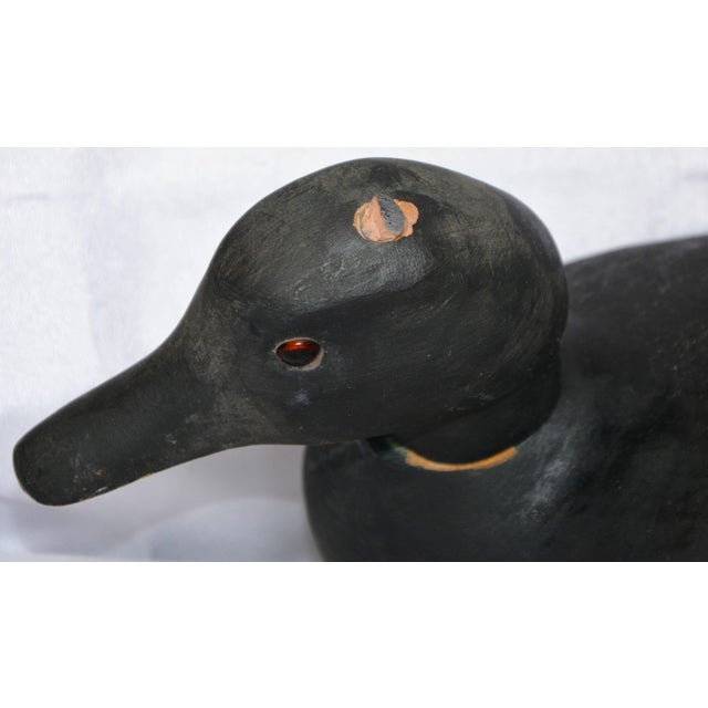 Wood Mid-20th Century Folk Art Wooden Duck Decoy For Sale - Image 7 of 8