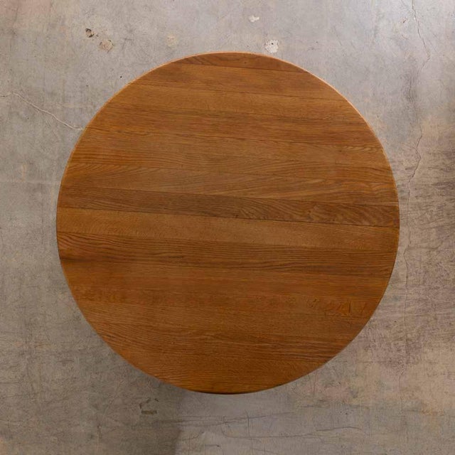 1950s French Solid Oak Coffee Table For Sale - Image 10 of 15