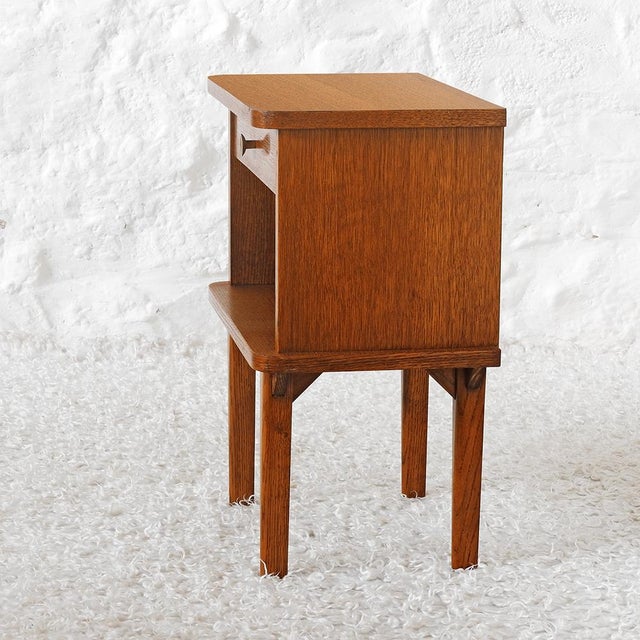 Wood Mid-Century Bedside Table, France, 1960s For Sale - Image 7 of 10