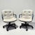 Cream Vinyl Faux Leather Steelcase 451 Swivel Chairs - a Pair For Sale In Miami - Image 6 of 12
