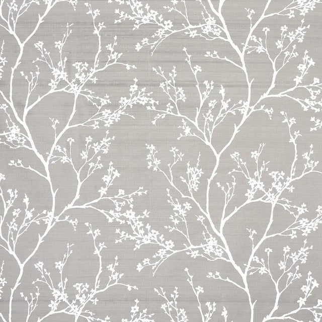 Not Yet Made - Made To Order Sample - Schumacher Twiggy Silk Fabric in Pewter For Sale - Image 5 of 5
