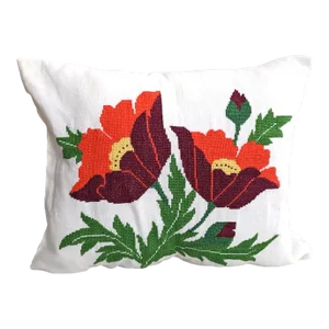 Vintage Needle Point Pillow Cover