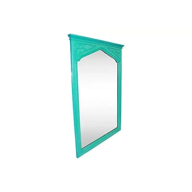 American Hand Painted Arts & Crafts Mirror For Sale - Image 3 of 5