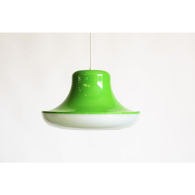 1980s Vintage Spage Age Pop Art Pendant Lamp attributed to Massive, Belgium, 1970s For Sale - Image 5 of 7