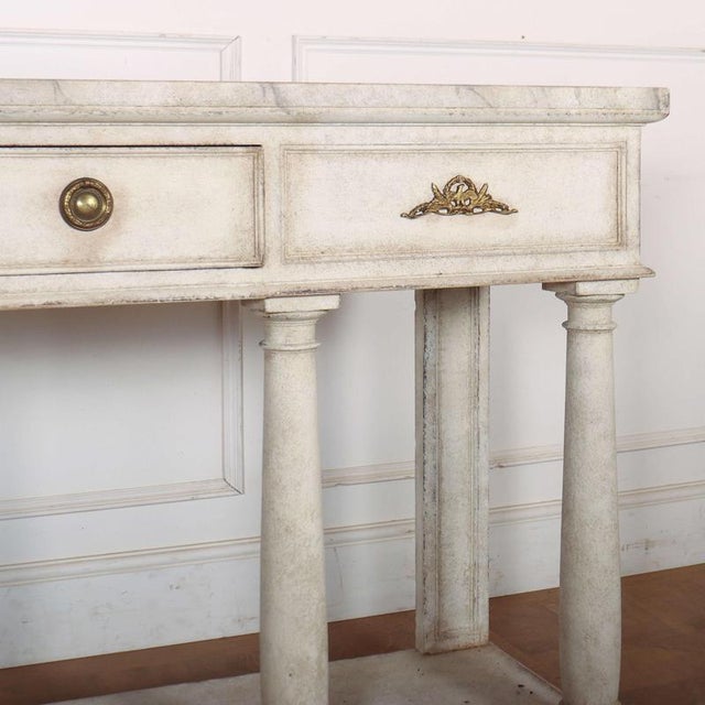 English Painted Console Table For Sale - Image 4 of 15