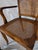 1950s Vintage Cherry Wood and Cane Arm Chair For Sale - Image 5 of 12