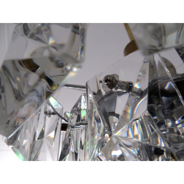 Crystal Glass Prism Chandelier from Kinkeldey, 1960s For Sale - Image 10 of 14