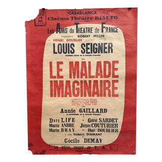Les Amis Du Theatre De France Poster, 1961 For Sale