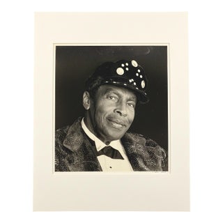 Legendary Jazz Musician Charles Brown, 1993 — Original Photographic Portrait by Listed Artist Mariana Cook, Protege of Ansel Adams For Sale