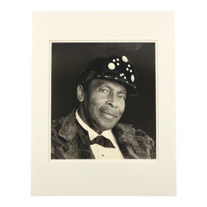 Legendary Jazz Musician Charles Brown, 1993 — Original Photographic Portrait by Listed Artist Mariana Cook, Protege of Ansel Adams