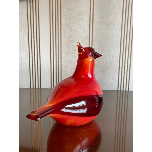 Oova Toiika Glass Cardinal. Gorgeous, perfect, beautiful in design and whimsy. Rich saturated red color with dimension. As...